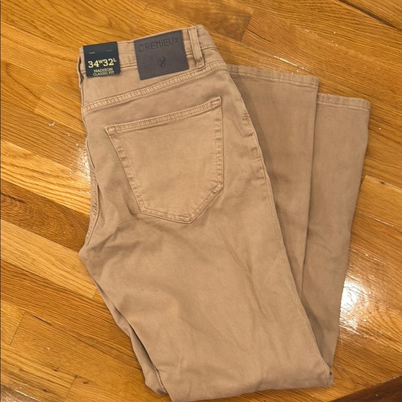 NYT - Daniel Cremieux Madison Classic Fit Khaki Pants - 34 X 32 - Picture 1 of 6